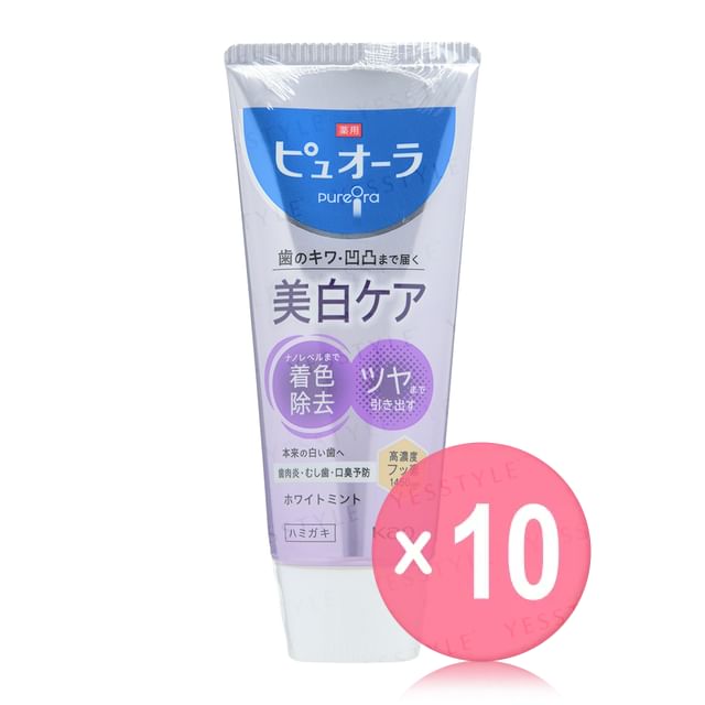Kao-PureOra Medicated Nano Bright Toothpaste 10pcs Bundle Set