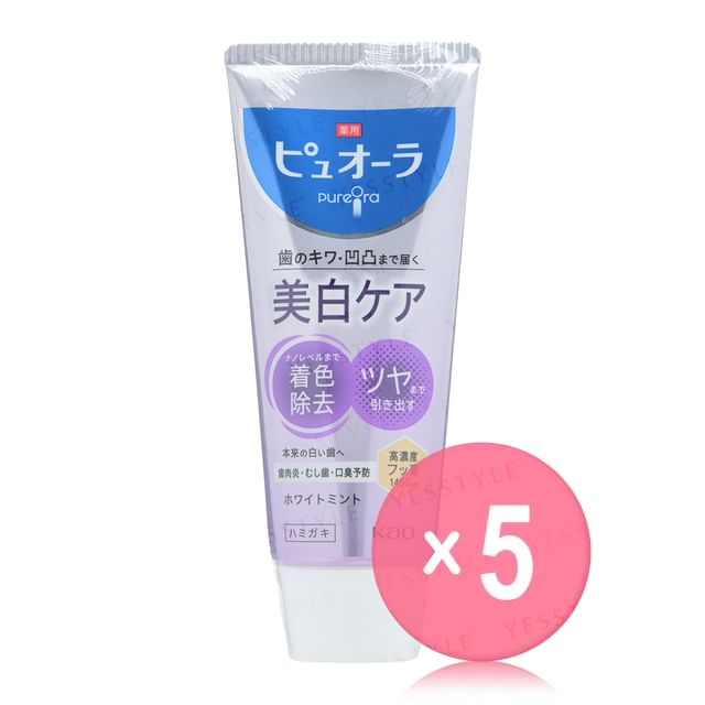 Kao-PureOra Medicated Nano Bright Toothpaste 5pcs Bundle Set