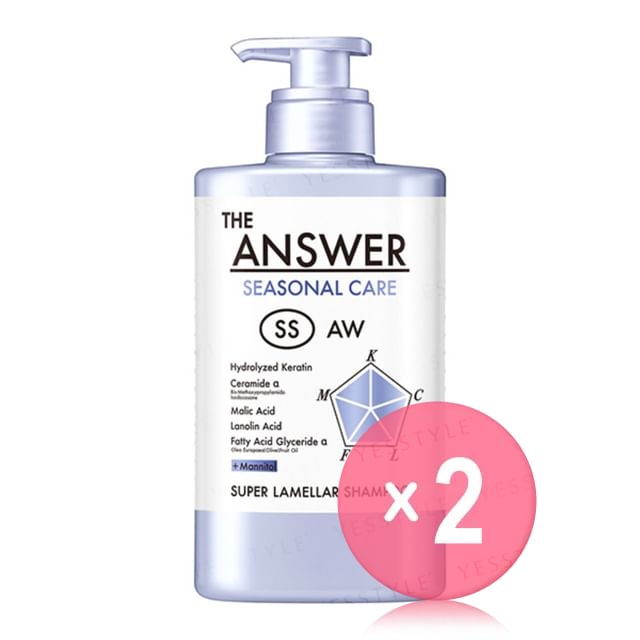 Kao - THE ANSWER Seasonal Care SS Super Lamellar Shampoo 2pcs Bundle ...
