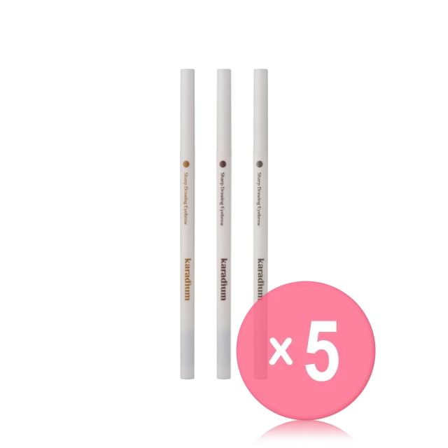 KARADIUM-Sharp Drawing Eyebrow - 3 Colors 5pcs Bundle Set