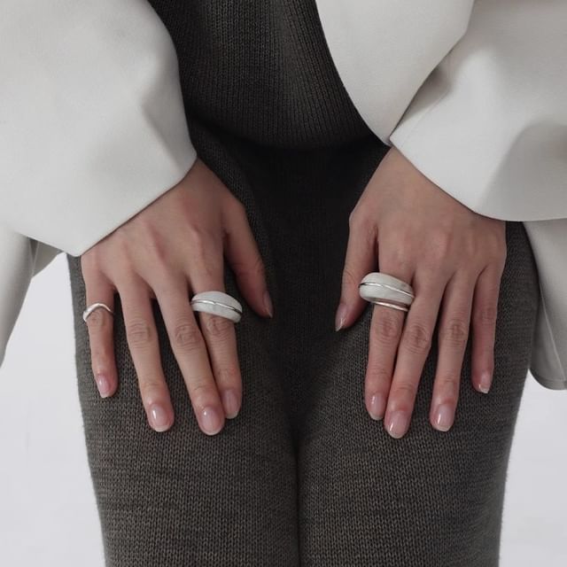 Karina Moon-Irregular Resin Ring