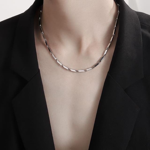 Karina Moon-Silver Tone Link Necklace Various Designs