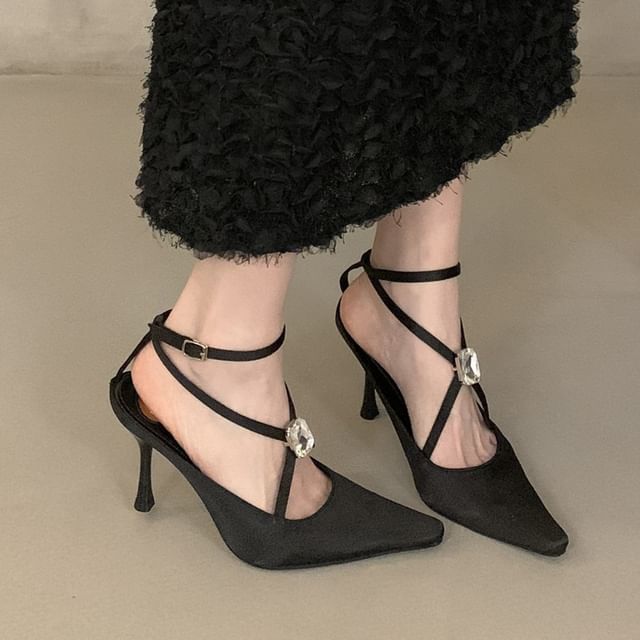 Karlao-High Heel Pointed Sandals
