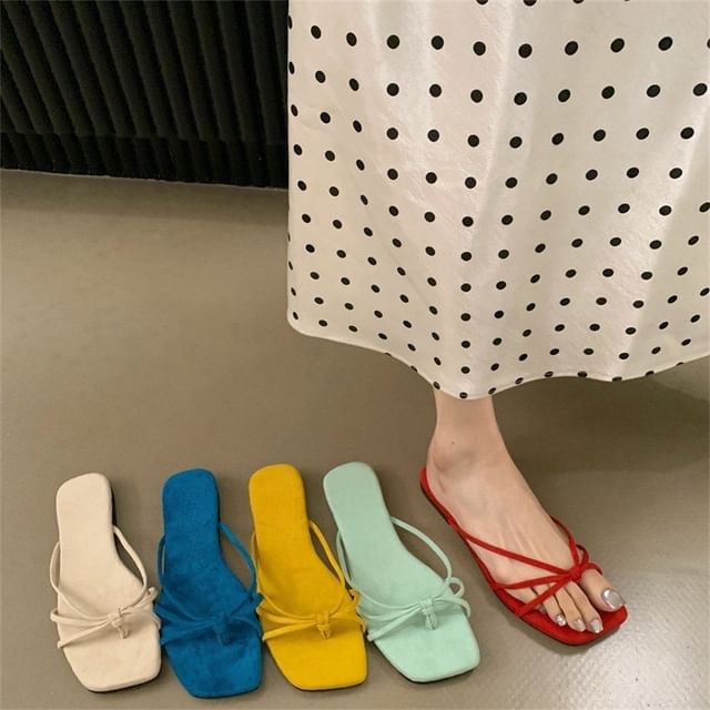 Karlao-Knotted Slide Sandals