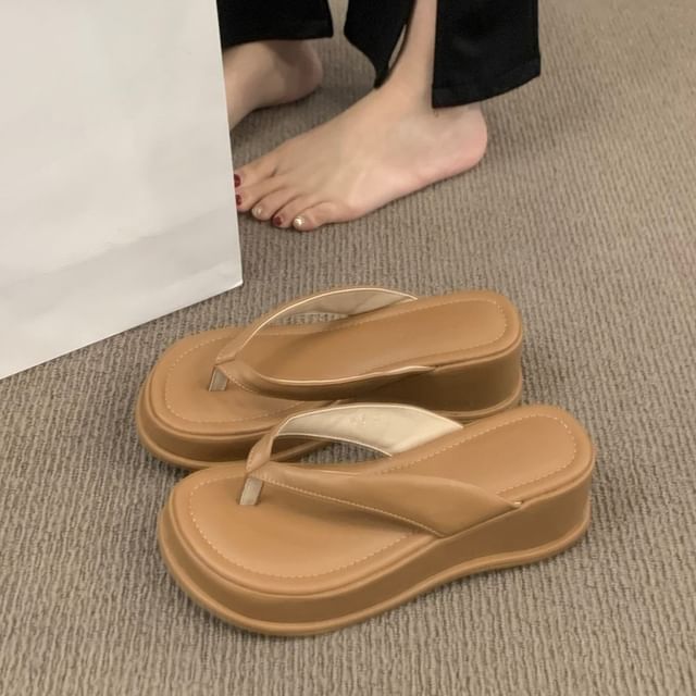 Karlao-Platform Thong Sandals
