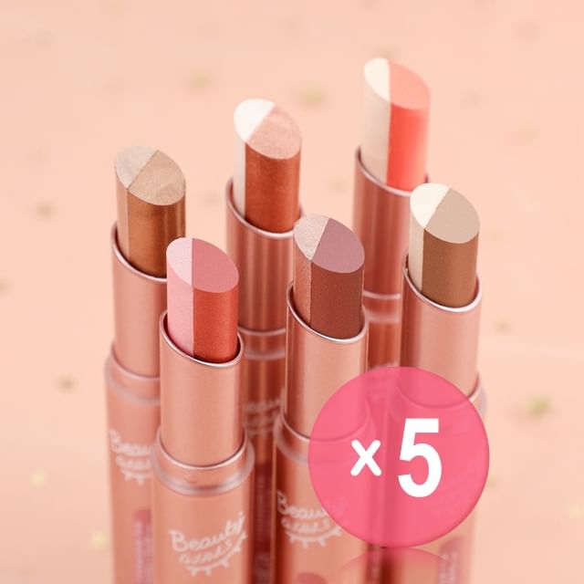 Kaxier-Stick ombre à paupières duo - 6 types - lot de 5