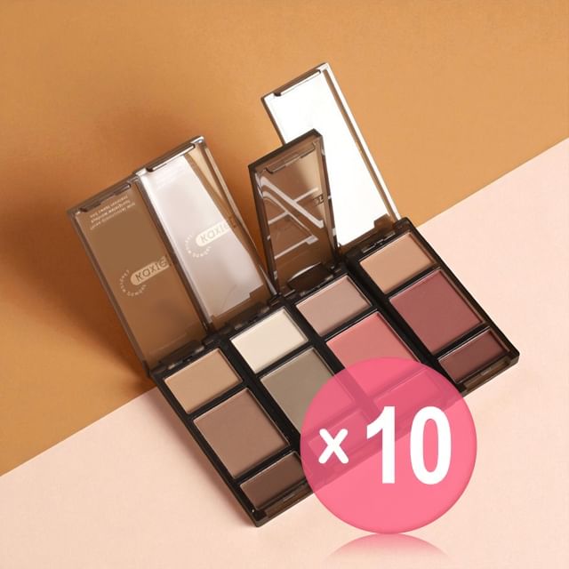 Kaxier-Soft Mist 3D Eyebrow Powder - 4 Types 10pcs Bundle Set
