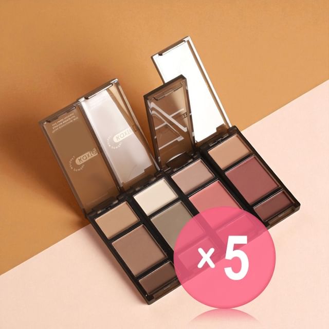 Kaxier-Soft Mist 3D Eyebrow Powder - 4 Types 5pcs Bundle Set