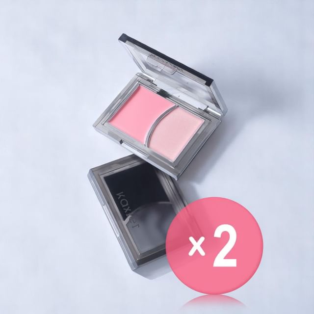 Kaxier-Two-Tone Watery Cream Blush - 4 Types 2pcs Bundle Set
