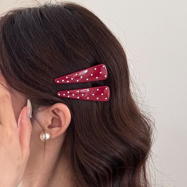 Kayochs-Dotted Hair Clip