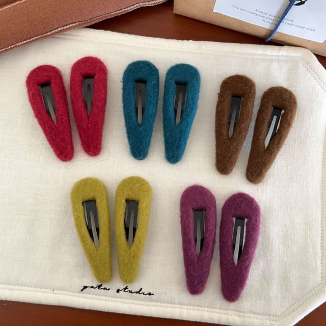 Kayochs-Plain Felt Snap Clip