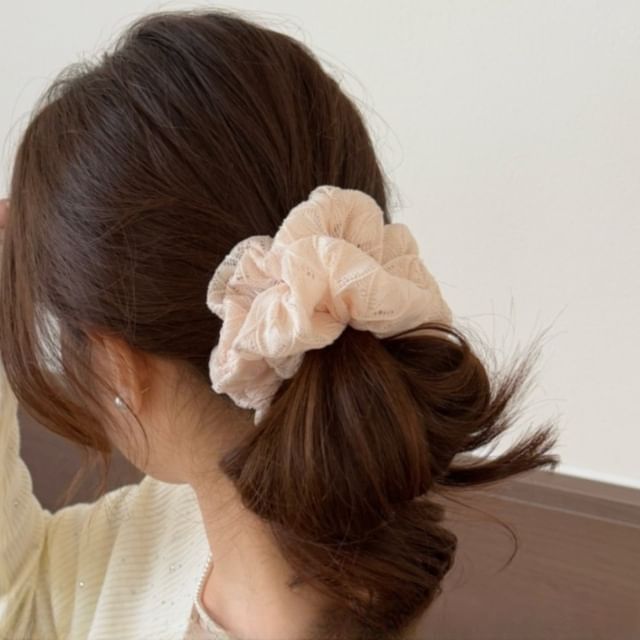 Kayochs-Plain Lace Scrunchie