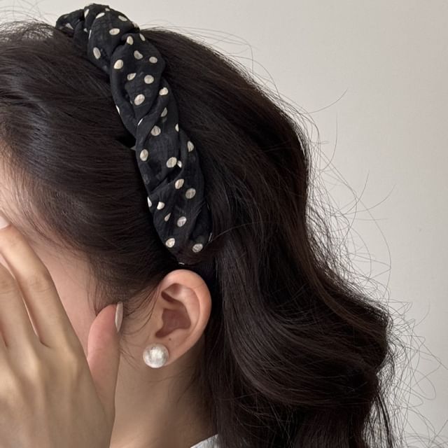 Kayochs-Polka Dot Twisted Headband