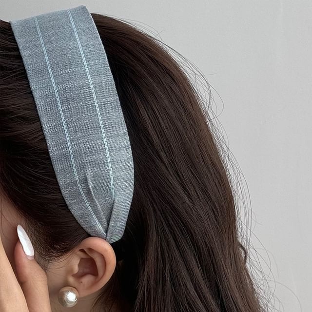 Kayochs-Striped Wide Headband
