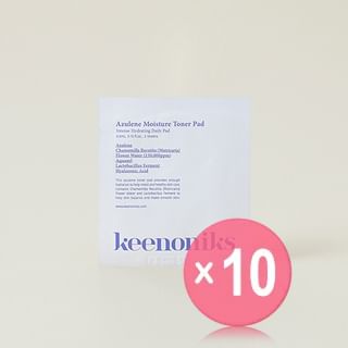 keenoniks-Azulene Moisture Toner Pad Pouch 10pcs Bundle Set