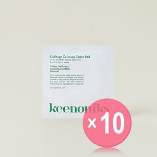 keenoniks-Cabbage Calming Toner Pad Pouch 10pcs Bundle Set
