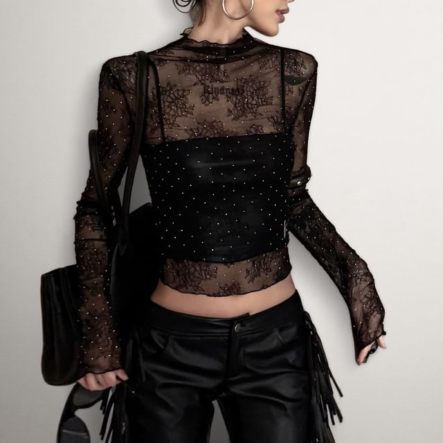 Kenning-Plain Cropped Camisole Top