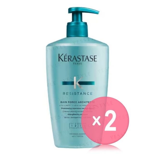 KERASTASE-Resistance Bain Force Architecte Strengthening Shampoo 2pcs Bundle Set