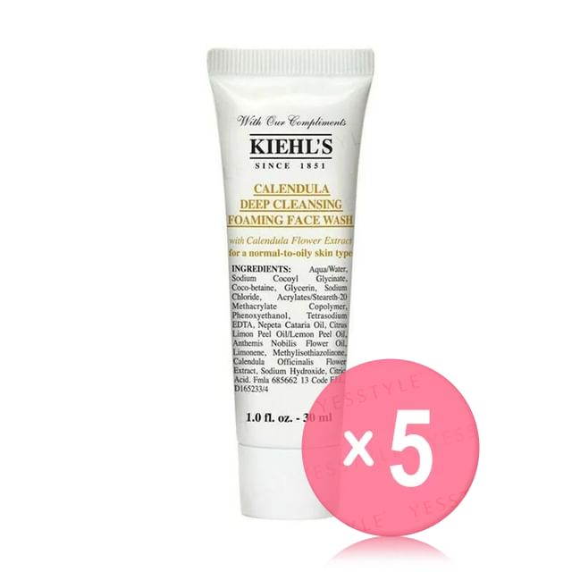 Kiehl-s-Calendula Deep Cleansing Foaming Face Wash 5pcs Bundle Set