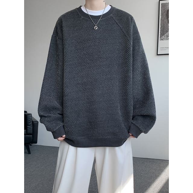 Kimeya-Round Neck Raglan Sweatshirt