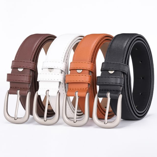 Kinoxslone-Faux Leather Belt