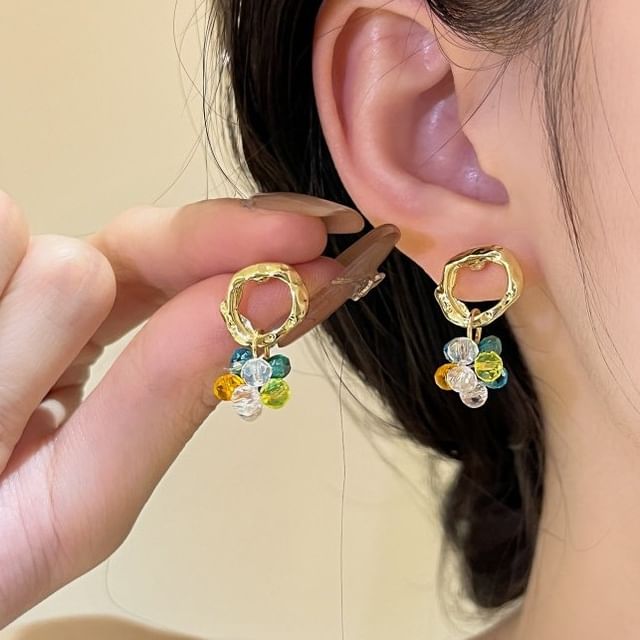 Kiren-Beaded Fringed Drop Earring