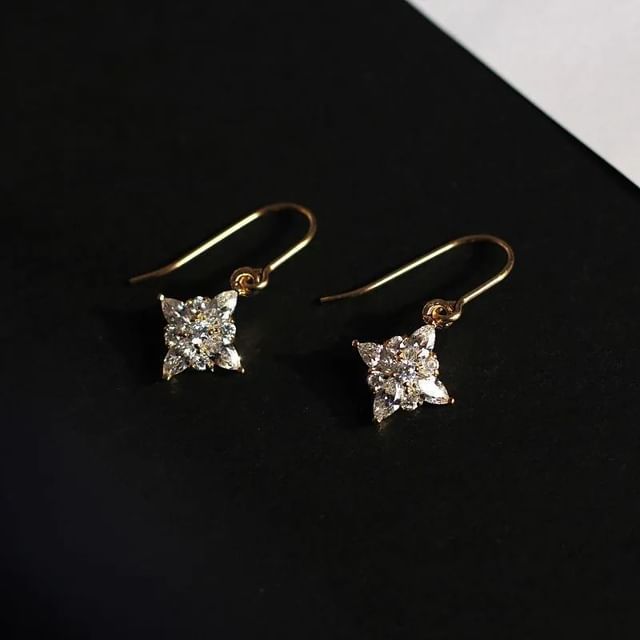 Kiren-CZ Dangle Hook Earring