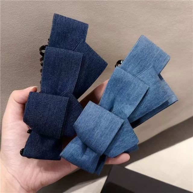 Kiren-Denim Hair Claw Clip