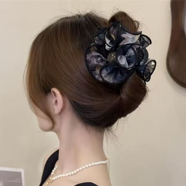 Kiren-Rhinestone Mesh Hair Claw