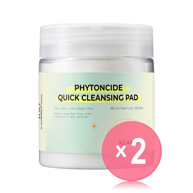 KLAVUU-Phytoncide Quick Cleansing Pad 2pcs Bundle Set