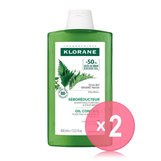 KLORANE-Oil Control Purifying Balancing Shampoo 2pcs Bundle Set