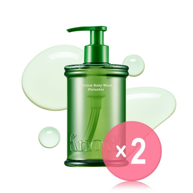 Knock-Mellow Body Wash Pistachio 2pcs Bundle Set