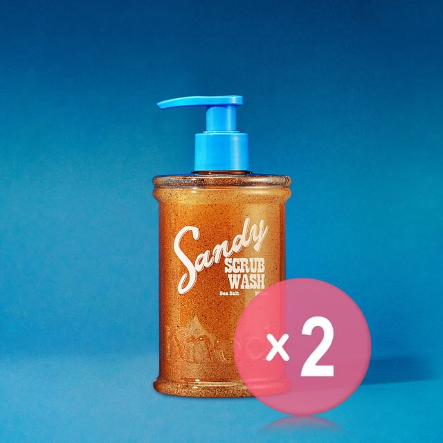 Knock-Sandy Scrub Wash Sea Salt 2pcs Bundle Set