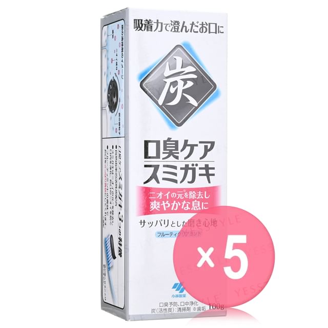 Kobayashi-Charclean Charcoal Power Toothpaste 5pcs Bundle Set