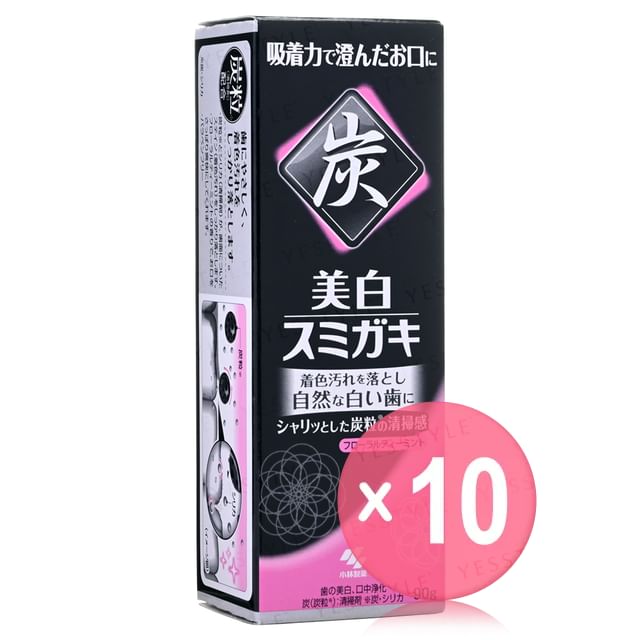Kobayashi-Charclean Charcoal Power Whitening Toothpaste 10pcs Bundle Set