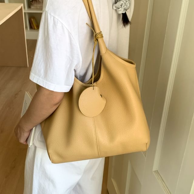 KOCORE-Faux Leather Tote Bag
