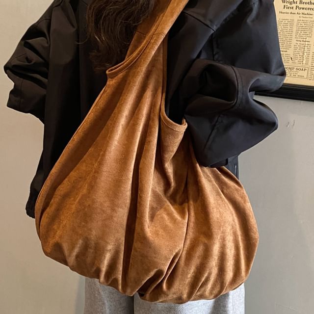 KOCORE-Faux Suede Tote Bag