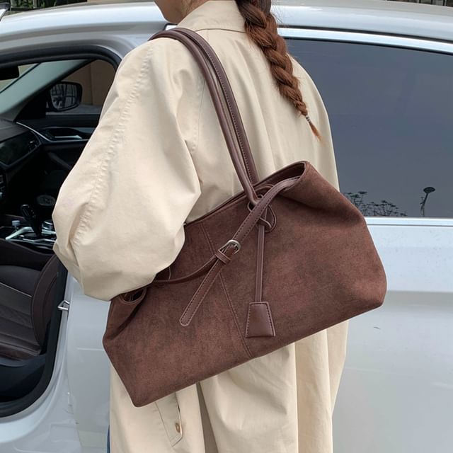 KOCORE-Faux Suede Tote Bag