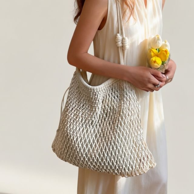 KOCORE-Plain Woven Tote Bag