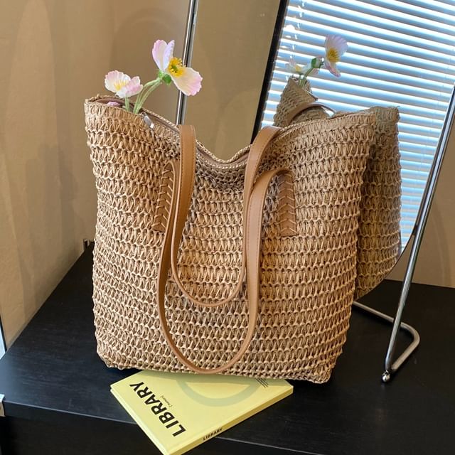 KOCORE-Straw Tote Bag