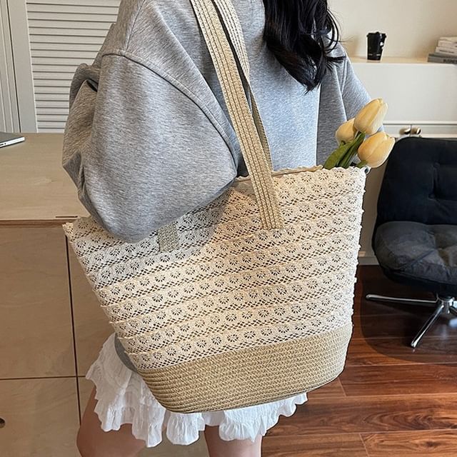 KOCORE-Straw Tote Bag
