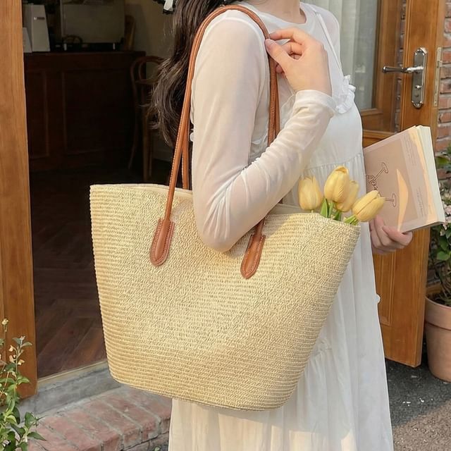 KOCORE-Straw Woven Tote
