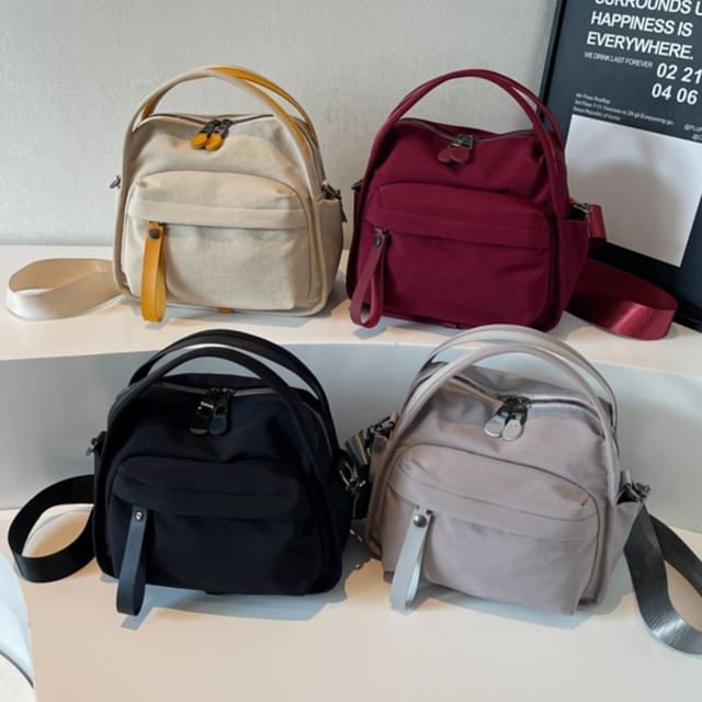 KOCORE-Textile Top Handle Crossbody Bag