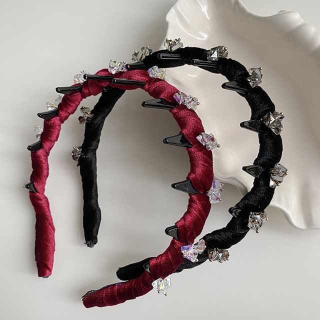 Koi Kawaii-Beaded Velvet Headband