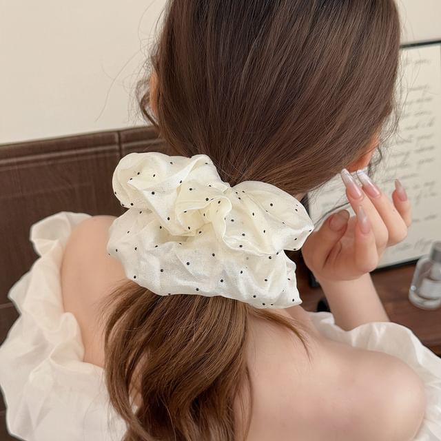 Koi Kawaii-Dotted Scrunchie