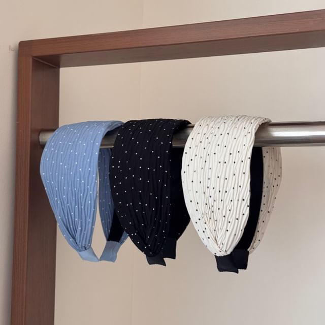 Koi Kawaii-Dotted Wide Headband