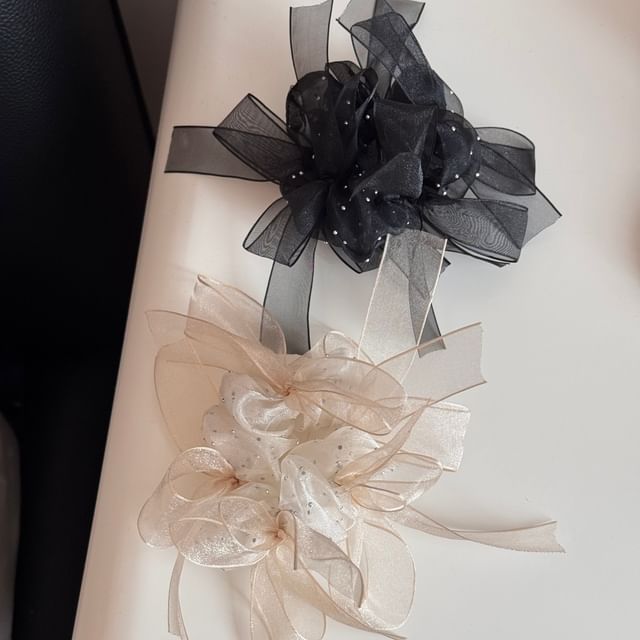 Koi Kawaii-Glitter Sheer Scrunchie
