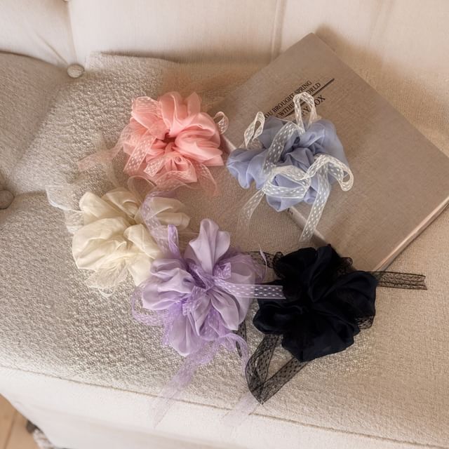 Koi Kawaii-Lace Bow Scrunchie