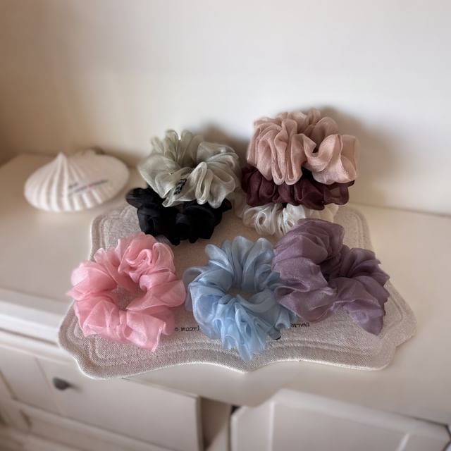 Koi Kawaii-Plain Mesh Scrunchie