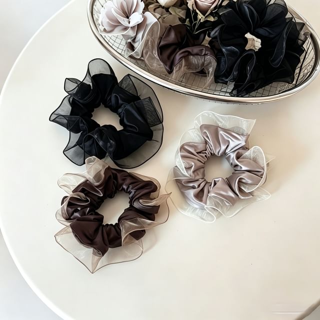 Koi Kawaii-Sheer Plain Scrunchie